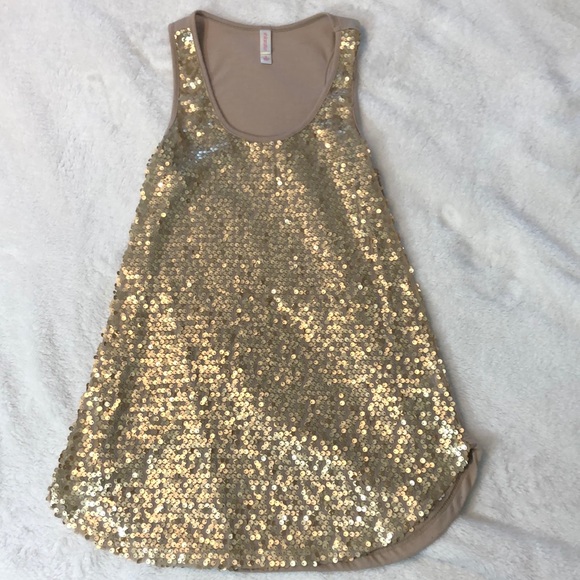 Sparkling gold tank - Picture 2 of 3